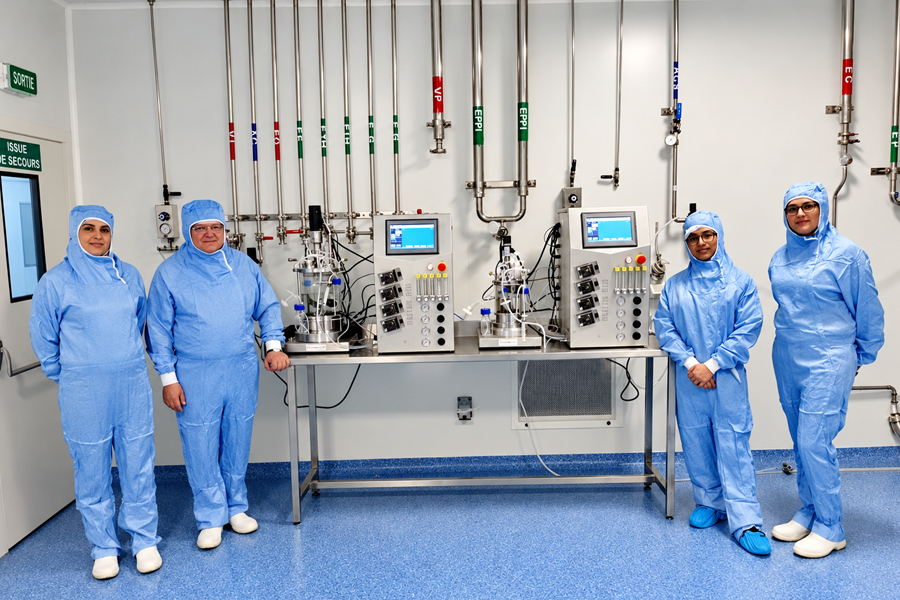 2L 5L cell culture glass bioreactor