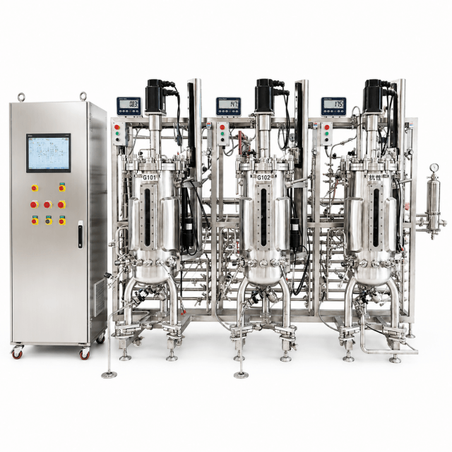 50L 3 Vessels Parallel Bioreactor