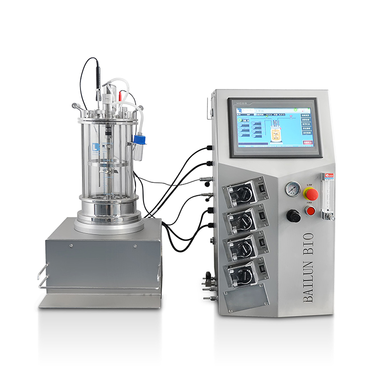 1L Glass Bioreactor with Off-Site Sterilization for Lab Use