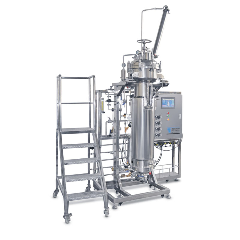 100L气升式搅拌不锈钢发酵罐系统-BLBIO-100SQA