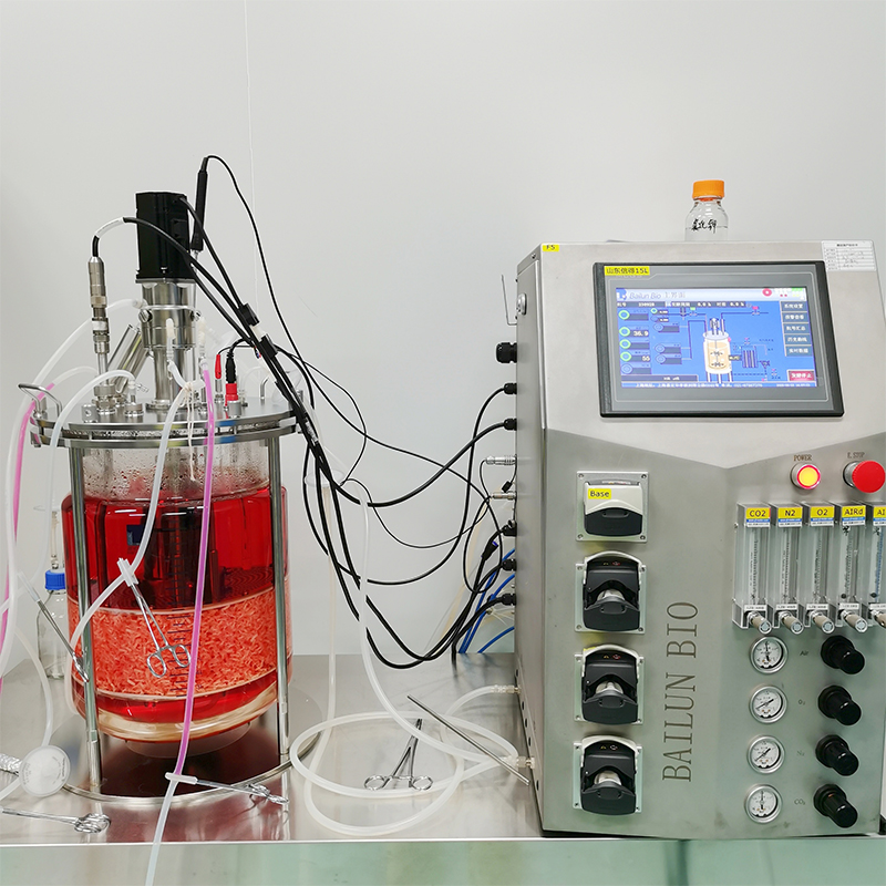 15L Adherent Cell Double Wall Glass Bioreactor 