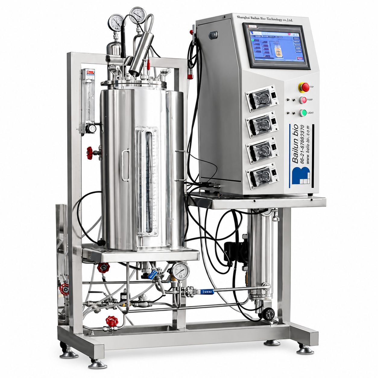 20L Glass Airlift Mixing Tank