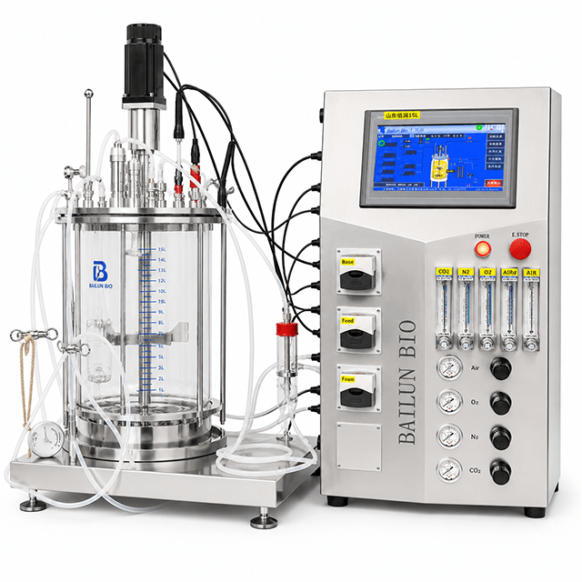 15L Mammalian Cell Culture Glass Bioreactor