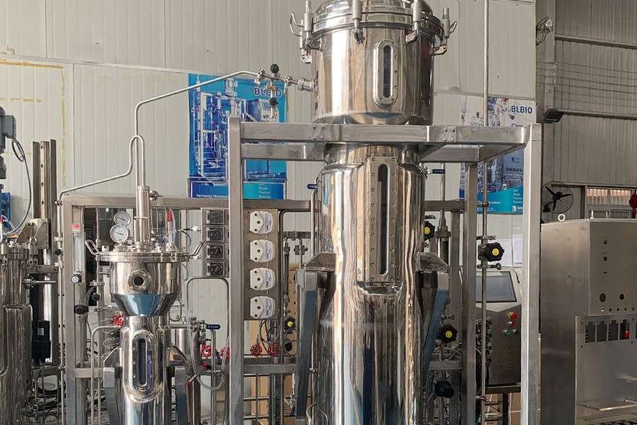 (4)20L-200L-不锈钢气升式生物反应器