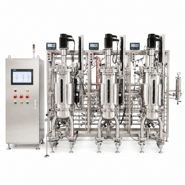 100L 3 Vessels Parallel Bioreactor