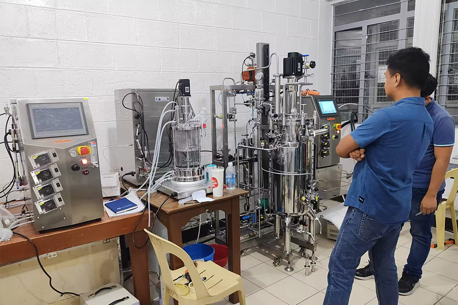 (4)5L-glass-bioreactor-and-50L-stainless-steel-bioreactor