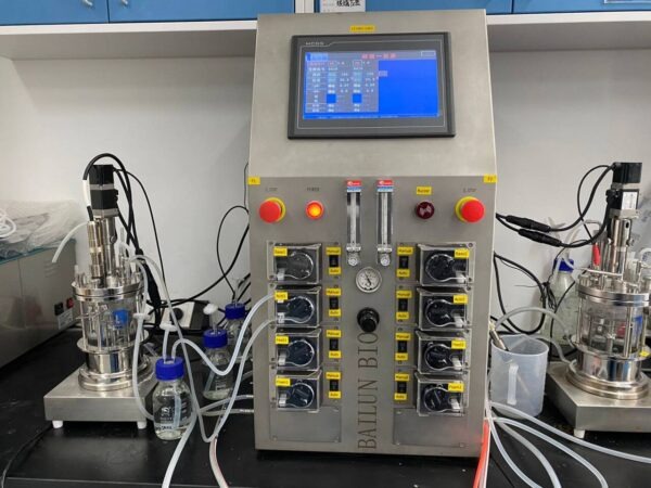 Bailun 1L double mechanical stirring glass bioreactor.jpg